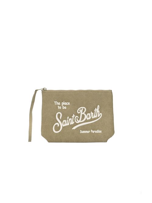 Pochette Aline Canvas in misto cotone Verde Mc2 Saint Barth | ALI004700294L
